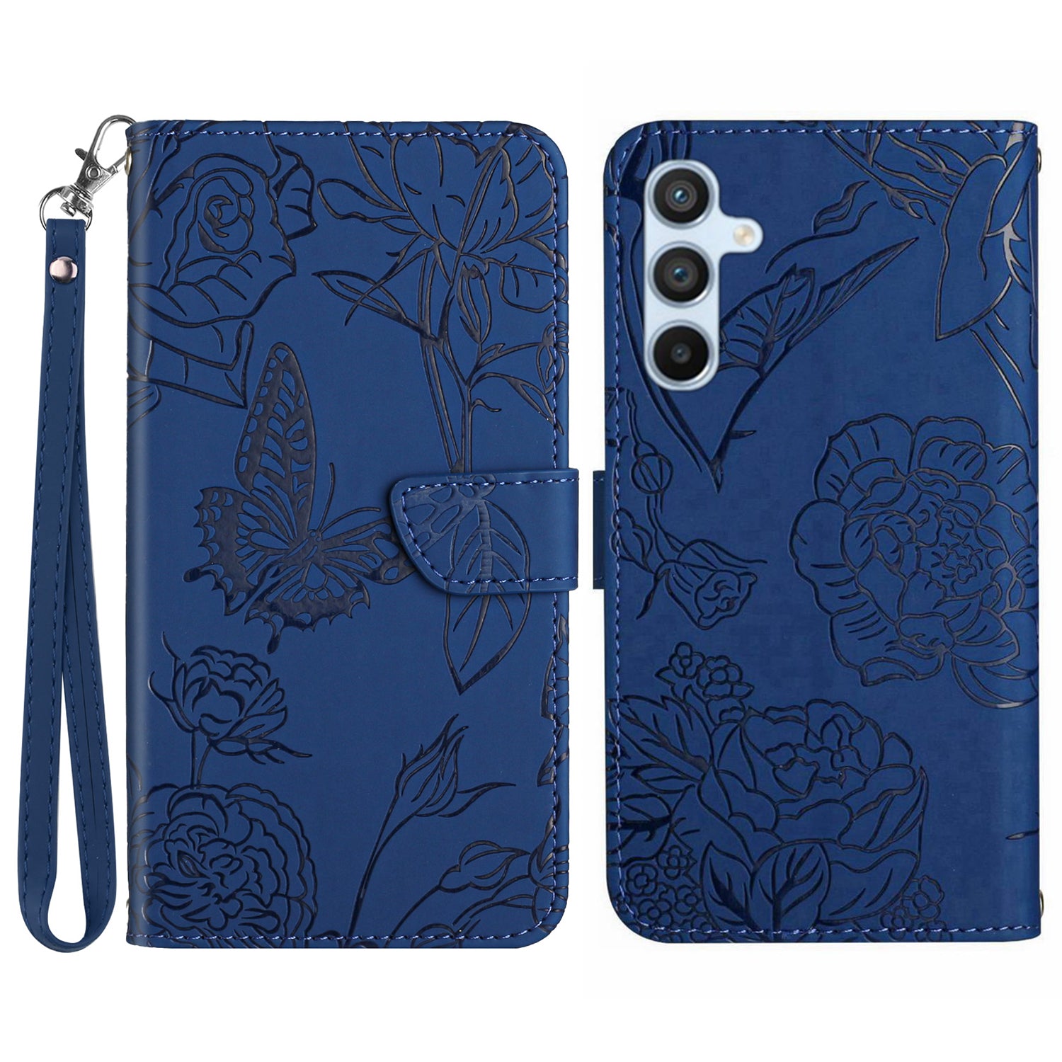 HT03 For Samsung Galaxy F34 5G M34 5G PU Leather Imprinted Case Wallet Stand Phone Cover with Wrist Strap HT03 For Samsung Galaxy F34 5G M34 5G PU Leather Imprinted Case Wallet Stand Phone Cover with Wrist Strap